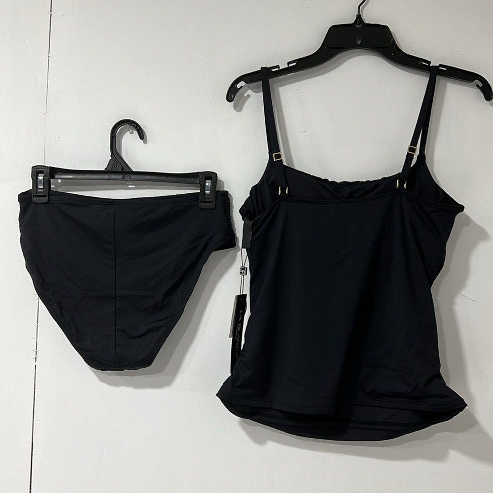 La Blanca Island Goddess Underwire Lingerie Strap Tankini Top & Bikini Bottom 10 - Picture 5 of 14